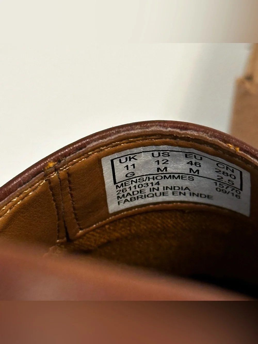Clarks Tilden Free Shoes Mens Size 12 Brown Slip On Dress Oxford